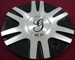 Gazario Wheels Silver / Gloss Black Custom Center Cap # 7222295F-2 (1) Used. Price: $59.95.
