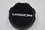 Vision Flat Black/gloss Wheel Center Cap Hub C354SB-8V-ECL 4.875" New. Price: $30.00.