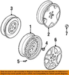 Chrysler Oem 03-05 Pt Cruiser Wheels Covers Trim-center Cap 5272891AA New. Price: $75.96.