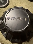 Impact Matte Black Wheel Center Cap -fb D002-SG-BIAO D002-XG Screws On Used. Price: $45.00.