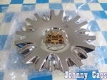 Vogue Wheels New Chrome W/ Gold Emblem Center Cap # 99-0727 (qty. 1). Price: $43.49.