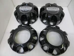 Ford F250 F350 Pickup 17-26 Black Center Caps Set 4 0PEN Closed #B1 Used. Price: $275.00.