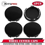 Kitspro 2.2INCH 56MM Wheel Center Caps Pack Of 4 Plastic Rim Covers Mattle Black New. Price: $19.59.