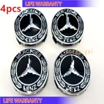 New 4PCS 75MM Mercedes Benz Wheel Center Emblem Black And Chrome Hubcaps Us. Price: $19.99.