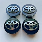 Center Caps Chrome Logo Black Hubcap 2.5 Inch For Toyota Camry Sienna Highlander Used. Price: $24.00.
