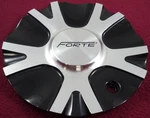 Forte Wheels Silver / Gloss Black Custom Center Cap # C-380-1 (1) Used. Price: $59.95.