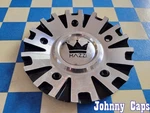 Mazzi Wheels # C10363B02 Black & Silver Metal Center Cap 68 (qty. 1) Used. Price: $41.23.