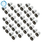 Pack Of 40 Chrome 33MM Push - On Flanged Lug Nut Covers For Semi Trucks New. Price: $25.56.