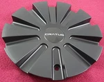 Cratus Wheels Flat Black Custom Center Cap # C-401-6 / C-401-2 (1) Used. Price: $59.25.