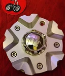 (1) Akita Chrome On Silver Machined Custom Wheel Center Cap. Part #10485 Rare. Used. Price: $101.90.