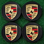 4 Porsche Oem Center Hub Caps Concave 76MM Gloss Black 911 Macan Cayenne" New. Price: $30.99.