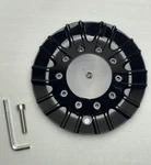 Helo Gloss Black No Logo Wheel Center Cap W/screw M875B New. Price: $43.00.