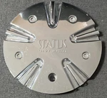 Status Alloy Wheels Custom Center C597704(2075+18+17) CAP-S222) Hubcap Used. Price: $29.95.