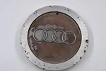 Audi Machined Edge, Silver, Chrome Logo Wheel Center Cap Hub 4B0601165J 6.5" Used. Price: $20.00.