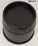 New 1425006926 Satin Black Xd 5X139.7 6X139.7 Push Thru Wheel Rim Center Caps. Price: $108.00.