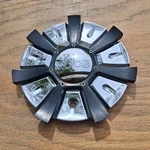 Dolce Wheels Custom Center Cap, Black And Silver, Part # 794-CAP Zy 02 Used. Price: $99.95.