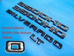 Gloss Black 2020-2026 Chevrolet Silverado 3500HD Door Emblem Lt Overlay New. Price: $44.99.