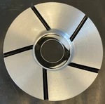 1X Dub Wheel ''butta'' Black-machined Center Cap (p/n: 32270-15RBL) (used). Price: $49.99.