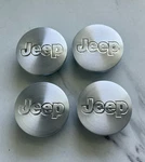 4X 55MM 2.16IN Brushed Metal Silver Wheel Center Caps Fits 2002-11 Jeep Models Remanufactured. Price: $24.50.
