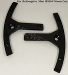 2 New 18X9 Moto Metal MO984 Gloss Black Neg Offset Wheel Rim Inserts Screws. Price: $23.50.