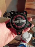 Race Star Wheel Gloss Black Custom Center Caps # C5420K112-2 Used. Price: $38.00.