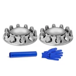 Chrome Dome Front Axle Kit With 32MM/33MM Thread-on Lug Nut Covers Wi... New. Price: $72.63.