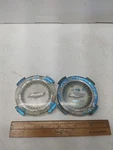 Lot Of 2 Bel Air Impala Blue Center Hub Cap Wheel Insert Trim Gm Biscayne Used. Price: $15.00.