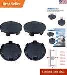 High-quality Abs Black Wheel Center Caps 4PCS, 2.12" For Various Vehicles New. Price: $15.99.