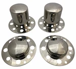 2 Front Rear 4.9" Shaft Base Diameter Dually Wheel Center Cap Set 8 Lug Alcoa New. Price: $79.99.
