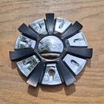 Dolce Wheels Custom Center Cap, Black And Silver, Part # 794-CAP Zy 01 Used. Price: $99.95.