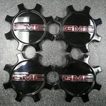 2025-2026 Gmc 2500 Sierra Ev 22" Oem Black Center Caps 85122984 SET/4* Used. Price: $145.00.
