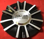 One Starr Chrome Center Cap Black Machined Wheel/rim #560-2490-AL /8361 New. Price: $39.99.