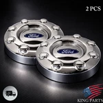 2005-2018 Ford F350 F-350 Dually Front 2WD Chrome Wheel Center Hub Caps Pair New. Price: $79.99.