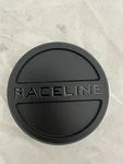 Raceline Flat Matte Black Wheel Center Cap C376K103S With Metal Snap Wire Clip New. Price: $29.99.