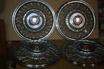 Vintage Set Of Oem 1987 Cadillac Deville Fleetwood 14" Hubcaps- Wheel Covers Used. Price: $109.99.