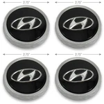 Center Caps Hyundai Elantra Sonata Wheel Oem 52960-L1200 70985 Black Genuine Set Used. Price: $31.23.