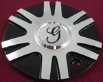 Gazario Wheels Silver / Gloss Black Custom Center Cap # 7222295F-2 (1) Used. Price: $69.25.