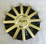 Azari Black Machined Center Cap New Part # 625-28-AL. Price: $41.36.