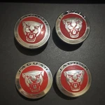 Jaguar Red Wheel Center Cap XJ8 Xjr X350 Set Of 4 -used. Price: $35.00.