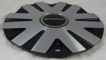 Strada Wheels Black / Silver Custom Center Caps # P6047-2495-E3-AL-M6F New. Price: $79.95.