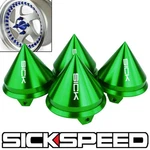 4 Pc Spiked Center Caps For AVID1 Jnc Esr Xxr Wheels/rims Green P13 New. Price: $93.40.