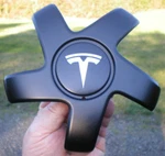 Single 2017 2023 Tesla Model Satin Black Oem Center Cap P/n 1044234-00-A Used. Price: $16.99.
