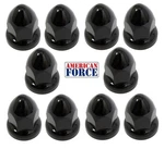 Pack Of American Force AFX200B-10B-G 33MM Gloss Black Lug Nut Covers New. Price: $49.95.