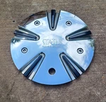 Status Alloy Custom Wheel Center Cap, Part # C597701CAP-S222 02 Blown Bolt Hole Used. Price: $24.95.