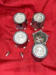 Set Original 1967-1971 Charger Roadrunner Magnum 500 Wheel Center Bulls Eye Cap Used. Price: $126.00.