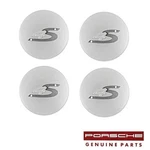 Genuine Porsche 911 Carrera "4S" Hub Center Cap Set Silver 996361306009A1 New. Price: $249.00.