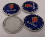 Saab 93 9-3 9-5 9-7X Center Wheel Cap Emblem 12775052 New Set Of 4. Price: $24.99.
