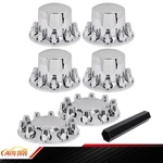 Fit For Semi Truck Silver Wheel Hub Cover Kit Front & Rear Axle 33MM Lug New. Price: $193.09.
