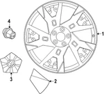 Genuine Nissan Center Cap 40315-5MP2C New. Price: $119.92.
