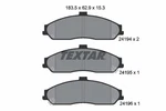 2419401 Textar Brake Pad Set, Disc For Cadillac, Chevrolet Neu. Price: $51.02.